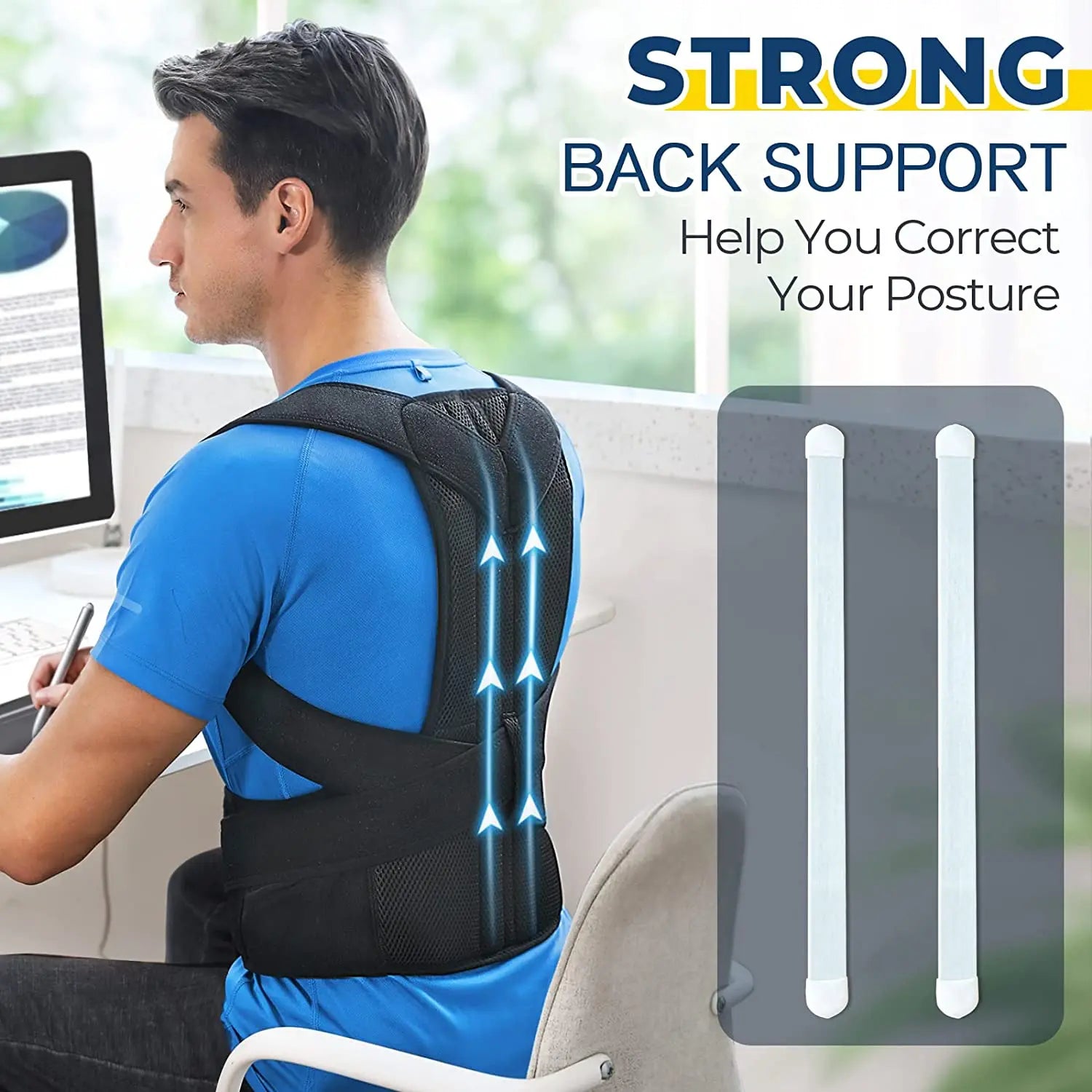 New Upper Back Posture Corrector Posture Clavicle Support Corrector Back Straight Shoulders