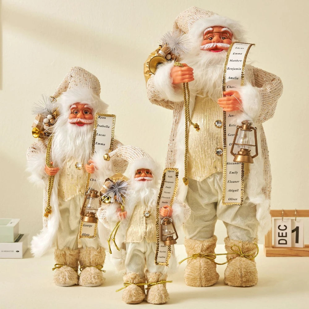 Big Santa Claus Doll 60cm Christmas Decorations New Year Home Room Decoration 2023 Christmas Tree Ornaments Kids Gift Navidad