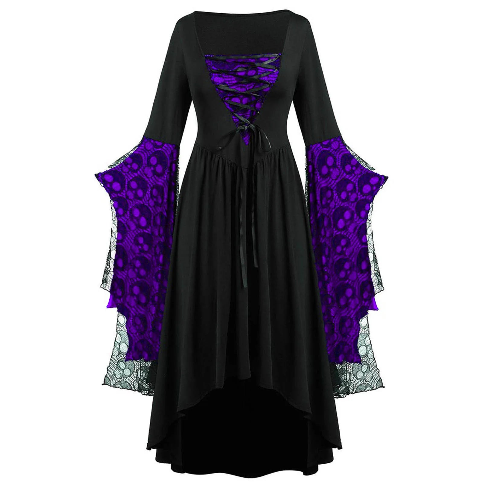Vintage Halloween Cosplay Costume Witch Vampire Gothic Dress Ghost Dresses