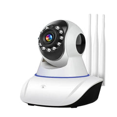 Infrared 360º Rotation 3 Antennas 3 Antennas Wifi Ip Camera Security Protection