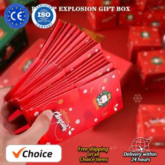 Christmas Gift Box Diy Folding Paper Boxs Money Pop Up Birthday Wedding Surprise Bounce Boxs