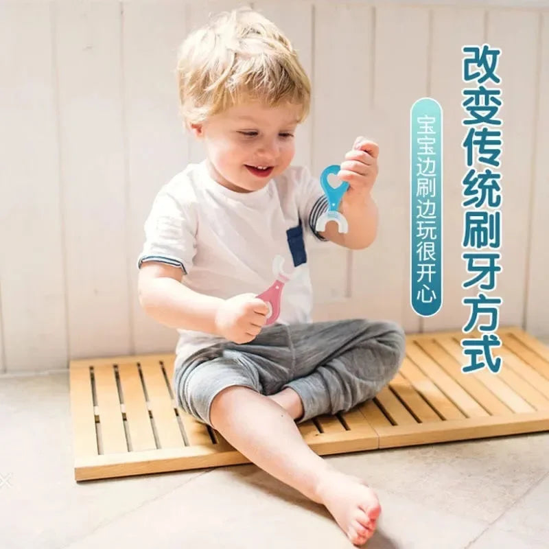 Toothbrush Children 360 Degree U-shaped Child Toothbrush Teethers Brush Silicone Kids Teeth Oral Care Cleaning