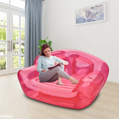 Two People Transparent Inflatable Sofa Chair Party Living Room Swimming Pool Sofa PVC Inflatable Furniture Outdoor