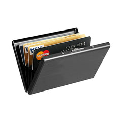 Anti Magnetic Card Holder Women Men Metal Credit Card Business Card Holders Organizer Purse Wallet