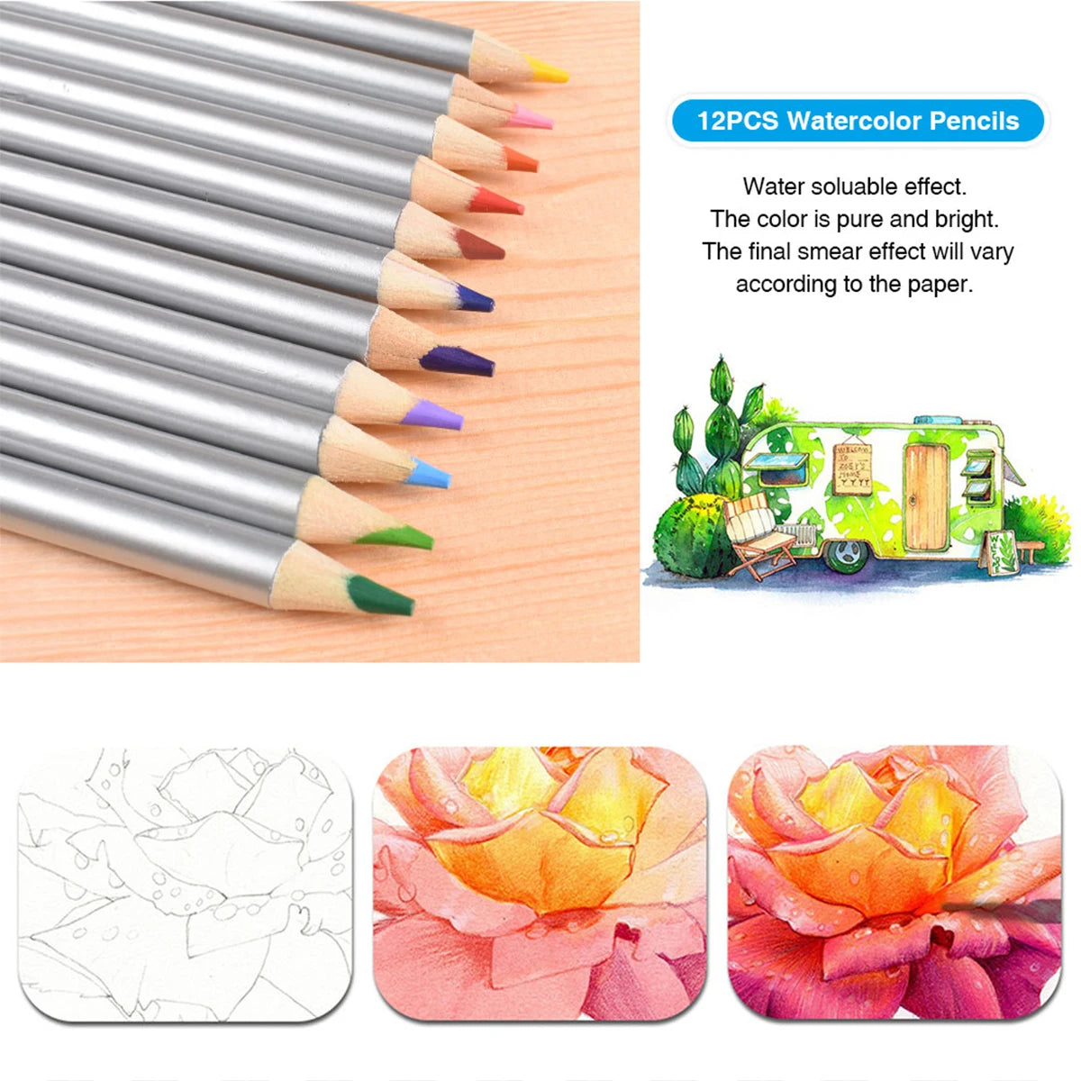 Drawing Pencils Set Colored Pencil and Sketch Pencils Drawing Kit Charcoal Oil Colored Pencil For Students Painting Art Supplies