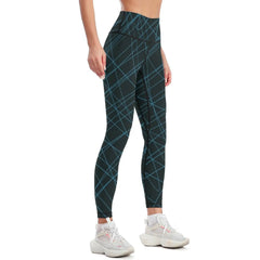 Blue Scribbles Leggings Fitness clothing legging gym Women's sports pants Womens Leggings