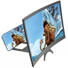 12/14 Inch 3D Cell Phone Screen Projector HD Expander Enlarge Curved Screen Magnifier Amplifier for Mobile