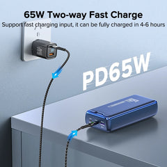 QOOVI Power Bank 30000mAh External Battery Capacity PD 65W Fast Charging Portable Charger Power bank