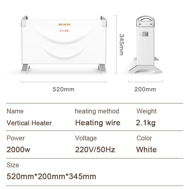 Electric heating heater