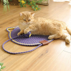 Cats Scratch Pad Natural Cotton Rope Cat Scratch Pad Pet Sleeping Mat Durable Scratch Resistant Furniture Protector Pet Supplies