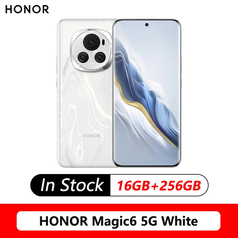 Original Honor Magic 6 5G Smart Phone Snapdragon 8 Gen 3 Octa Core 6.78" 5450mAh 66W 50MP Camera Support Google Play OTA  NFC