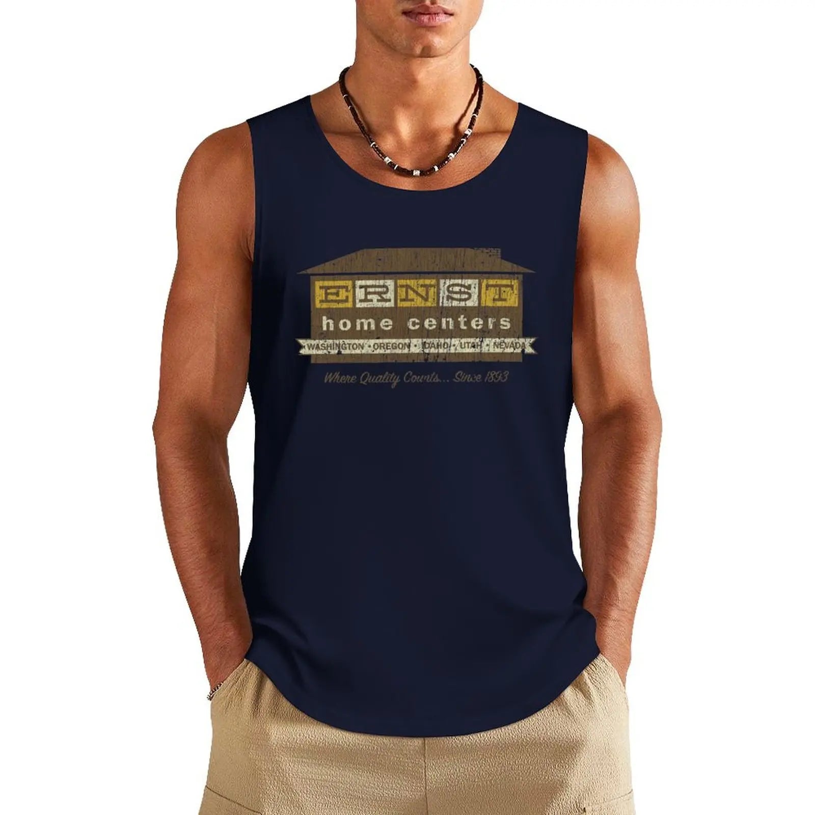 Ernst Home Centers Tank Top Sports shirt man bodybuilding for men sleeveless vests gym men