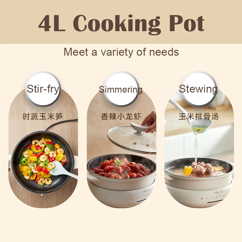 Electric chaffy dish electric steamer multi-purpose pot electric cooker multi-purpose pot