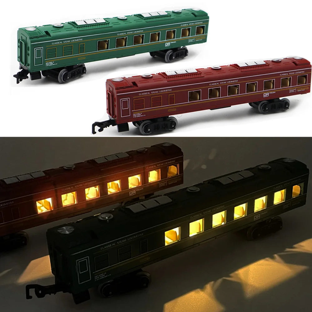 Train Track Cargo Car Carriage Wagons Models Gauge Accessories DIY Toy Classic Electric Trains