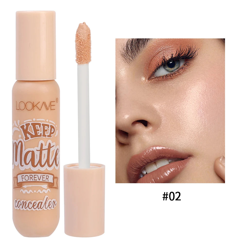 Liquid Concealer Waterproof Cover Acne Dark Circles Lasting Moisturizing Contouring Concealer