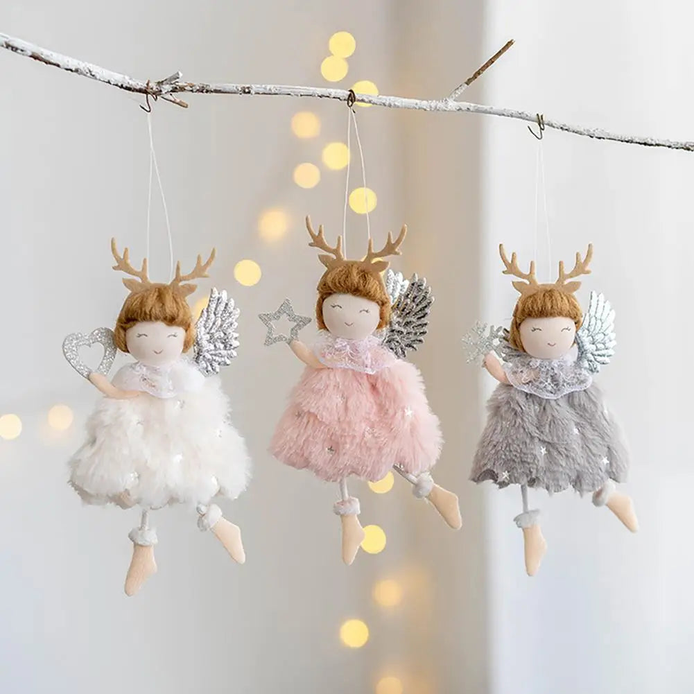 Christmas Ornaments Eco-friendly Angel Pendant Cloth Photo Props