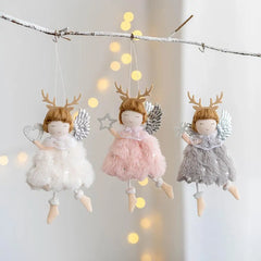 Christmas Ornaments Eco-friendly Angel Pendant Cloth Photo Props