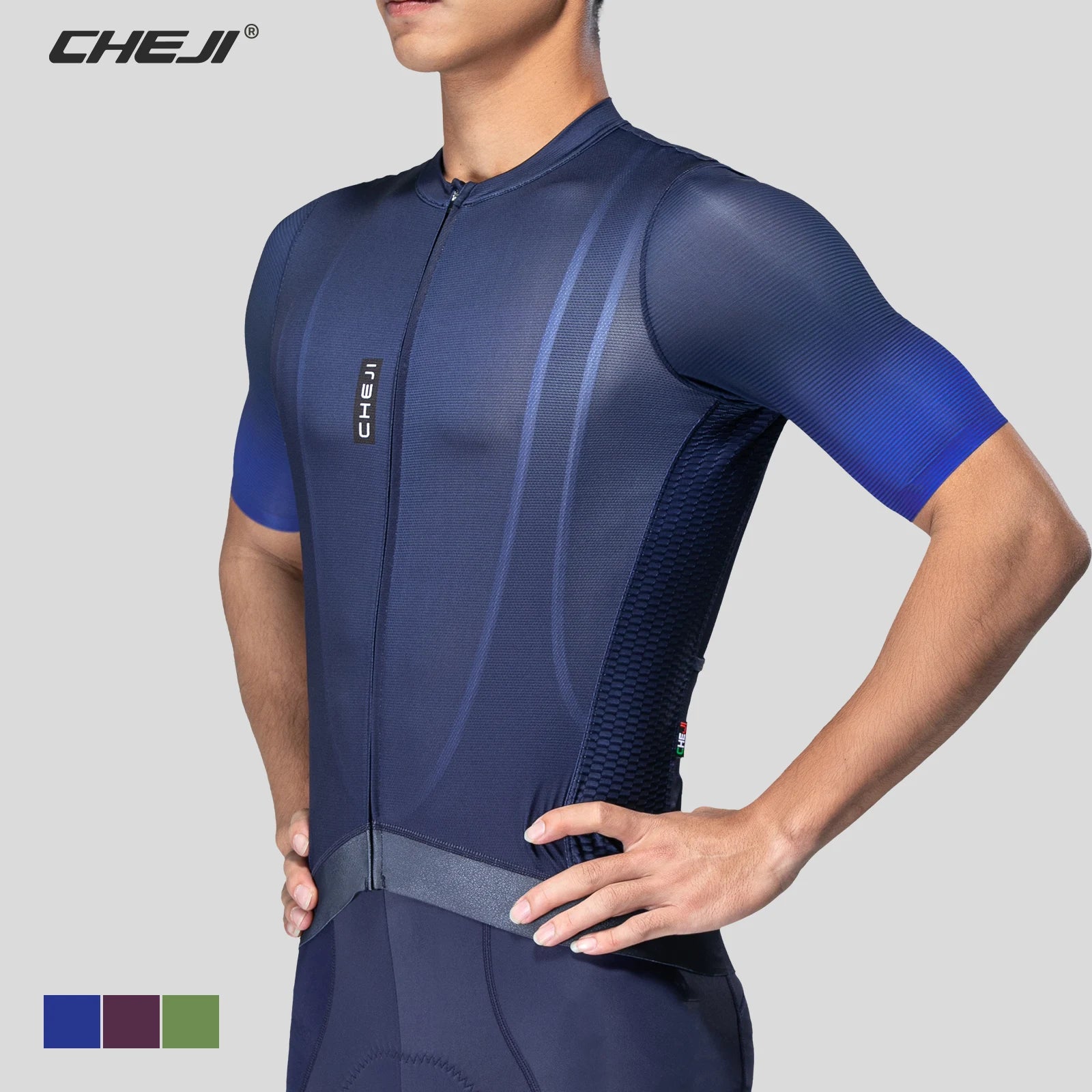 CHEJI Cycling Tights Tops Men's Cycling Clothing Quick Drying Jerseys S