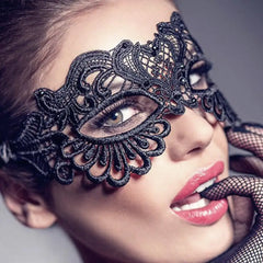 Women Hollow Lace Masquerade Face Mask  Cosplay Prom Party Props