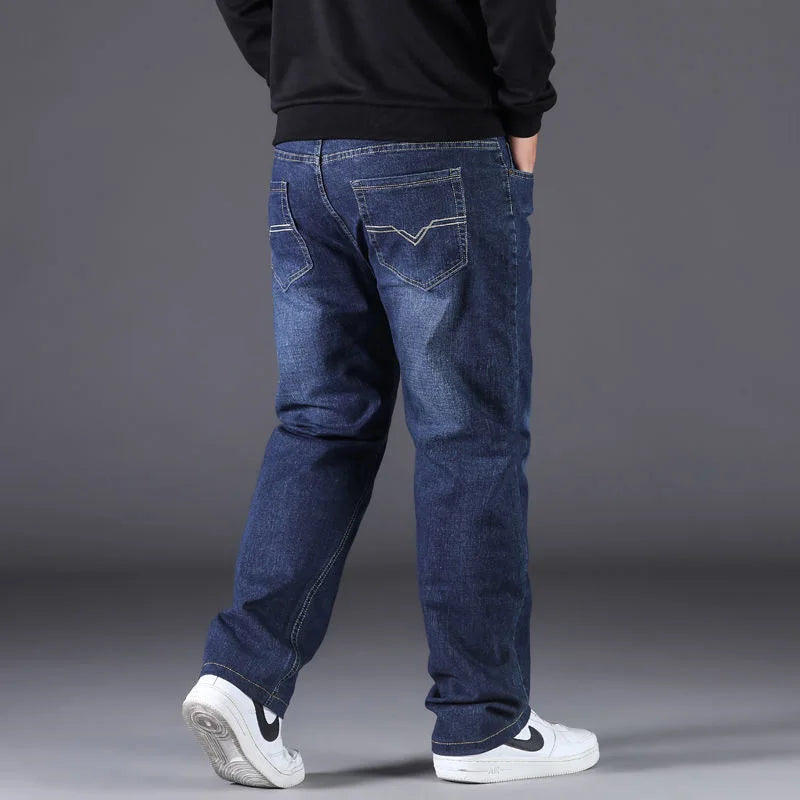 Mens Oversize Jeans Wide Leg Pants Man Jeans