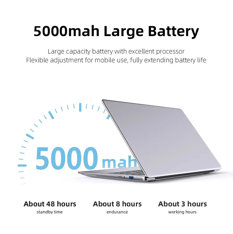 laptops Intel Celeron J4025 laptop 12GB RAM 512GB/1TB SSD Computer 1920*1080 Resolution Office Study PC Computer Windows 11