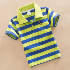 Summer Boys Polo Shirts Short Sleeve T-shirt For Kids Boy Bottom Solid Color Children Sweatshirts Baby Clothing 3-14T