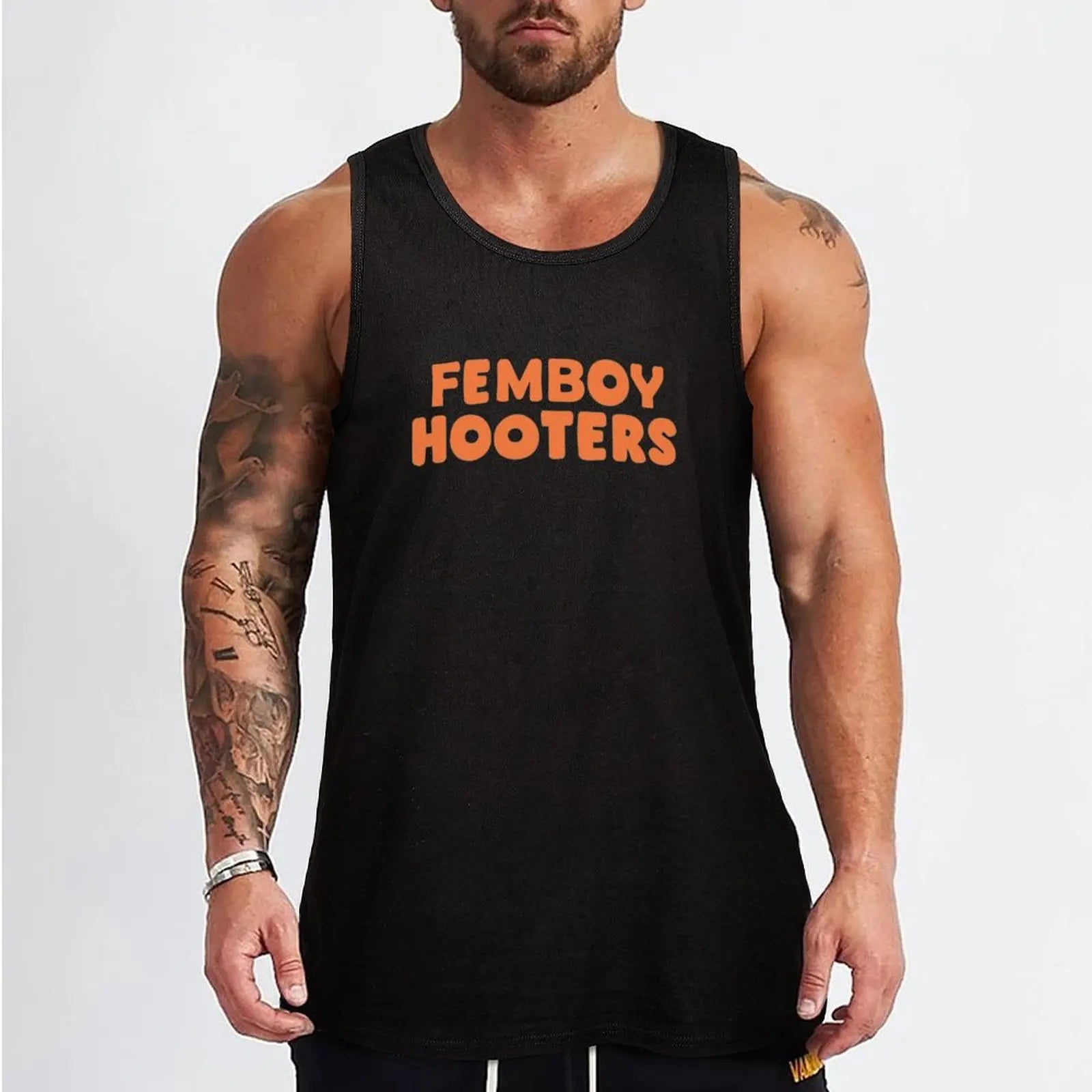 Femboy Hooters Tank Top men clothing men gym clothing