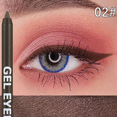 Gel Pencil Soft Easy to Wear Colorful White Yellow Blue Pink Pearl Gloss Eye Liner Pen