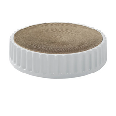 Round Cat Scratcher Pad Grinding Claws Cardboard Corrugated Paper Cats