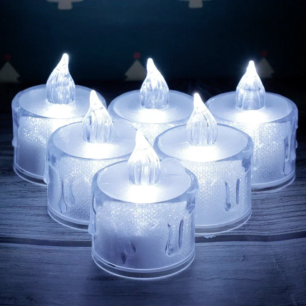 Flameless LED Candle Simulation Tea Lights Birthday Wedding Fake Electric Candles