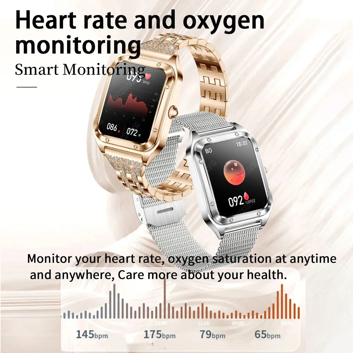 Women Sport Fitness Voice Assistant Healthy Monitoring Women's Watches Bluetooth Call Waterproof Tracker