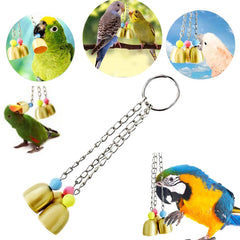 1pcs Pet Parrot Bell toys Colorful Hollow Rolling Bell Ball Bird Toy Parakeet Parrot Chew Cage Fun Toys Pet Bird Supplies