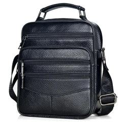 Men Genuine Leather Handbags Male High Quality Cowhide Leather Messenger Bags