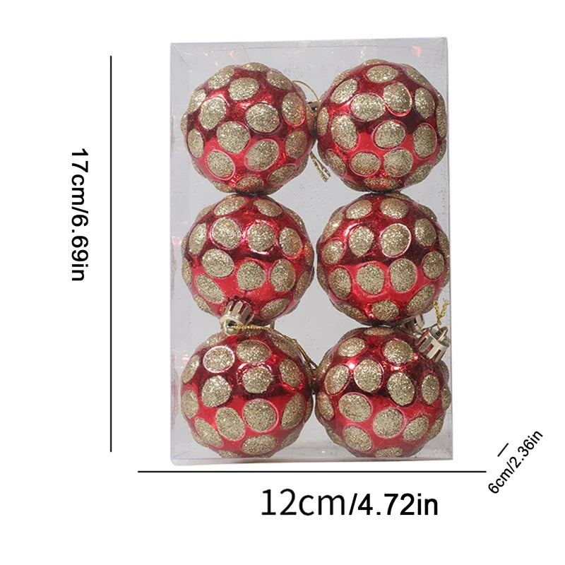 Christmas Balls Ornaments for Xmas Tree Hanging Pendant Balls