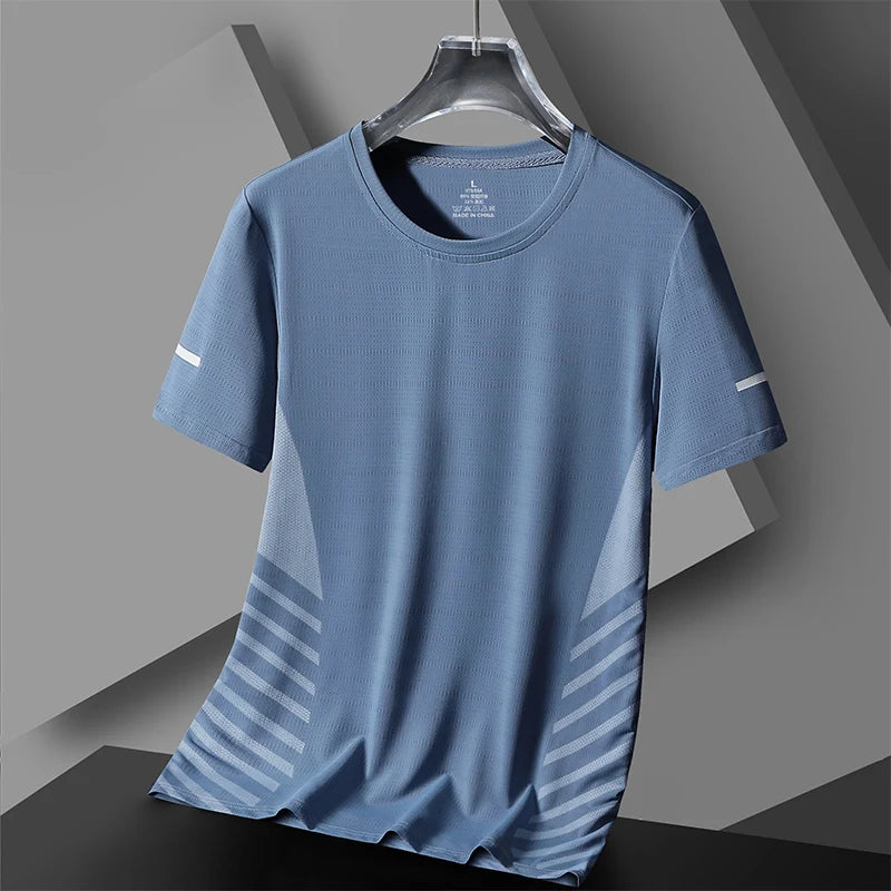 Quick Dry Sport Running T Shirt Men's GYM Tshirt Clothes