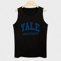 Yale University Tank Top gym men male top gym clothing cotton t-shirts man