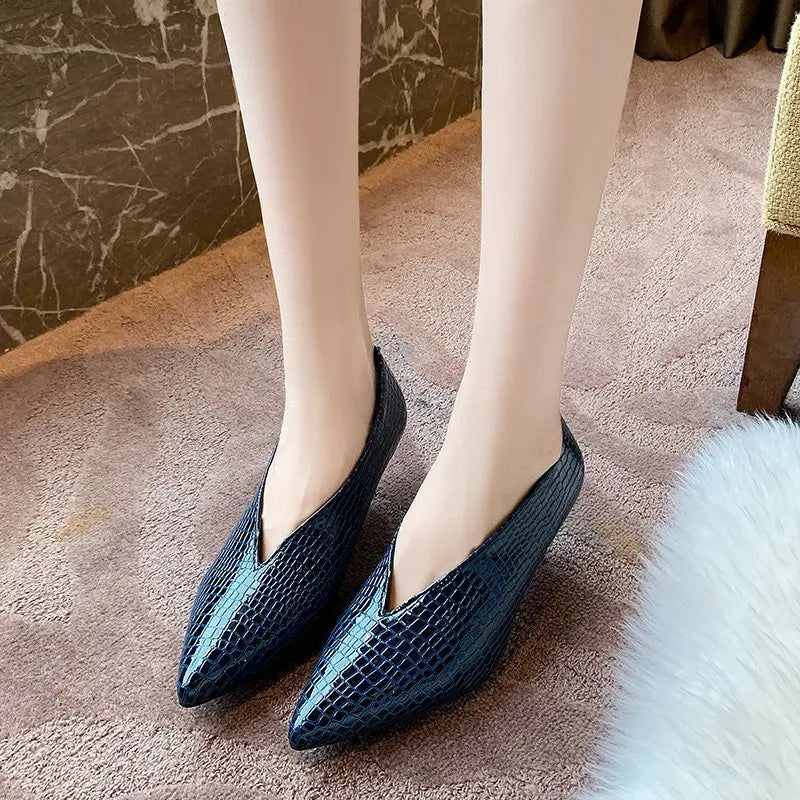 Single Shoes Women All-match Retro Women's Thick Heel Spring