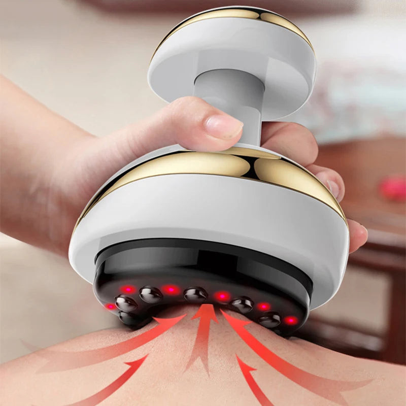 Electric Guasha Scraping Massage Cupping Back Massager Heating Fat Burner Anticellulite Body Shaping Massager