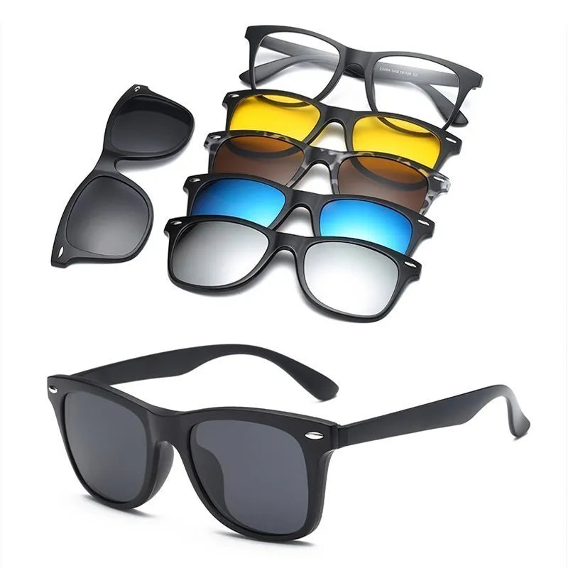 Custom Men Women Polarized Optical Magnetic Sunglasses Clip Magnet Clip on Sunglasses