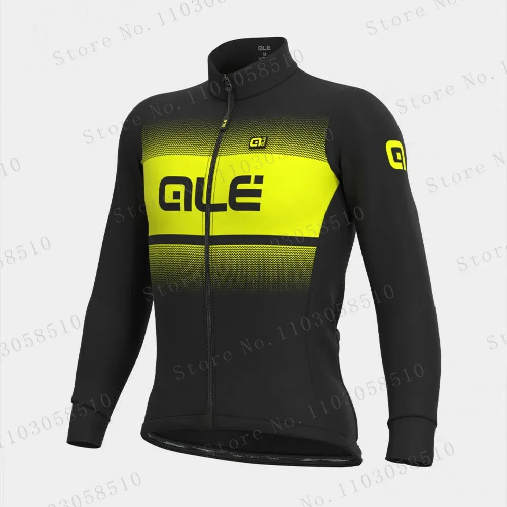 Men's Winter Cycling Jacket Warm Long Sleeve Weatherproof Windbreaker MTB Road Bike Bicycle Fleece Sports Cycling Clothing Coat