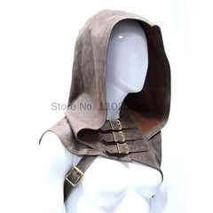 Medieval Women Armor Huntress Men's Assassin Cosplay Costumes Carnival Leather Hooded Shawl Viking Warrior Cape