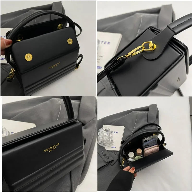 Luxury Leather Women Messenger Bag New Female Handbag