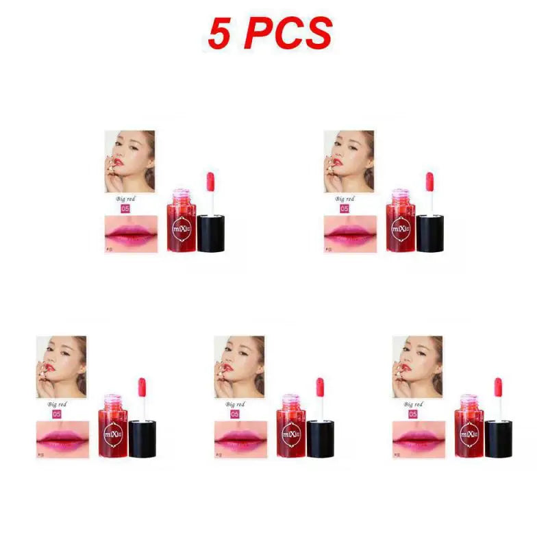 Women Makeup Waterproof Multifunction Lip Gloss Tint Dyeing Liquid Lipgloss Blusher