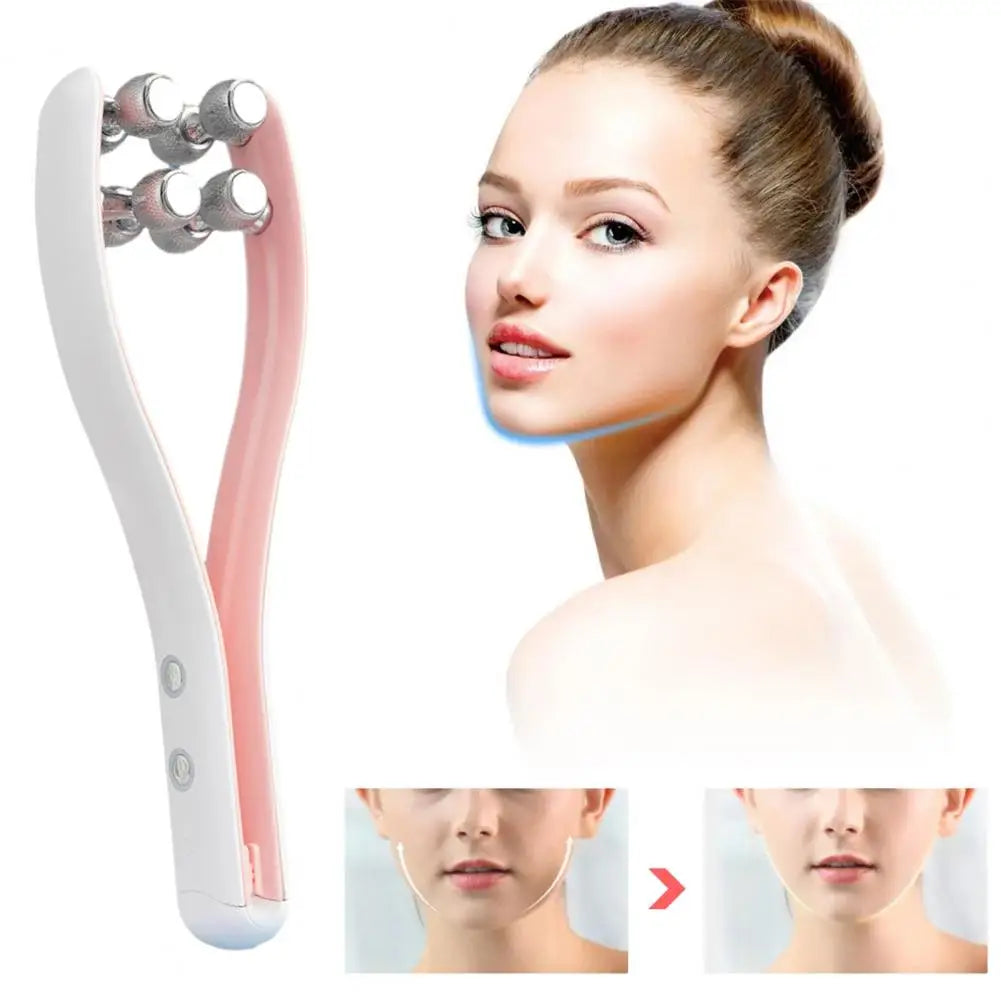 Face Slim Massager Revitalize Skin with Ems Microcurrent Roller Renewed Contours V-face Firming Massager