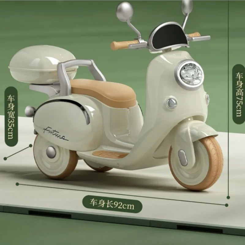 Children's Electric Motorcycle Three-wheeled Toy Car