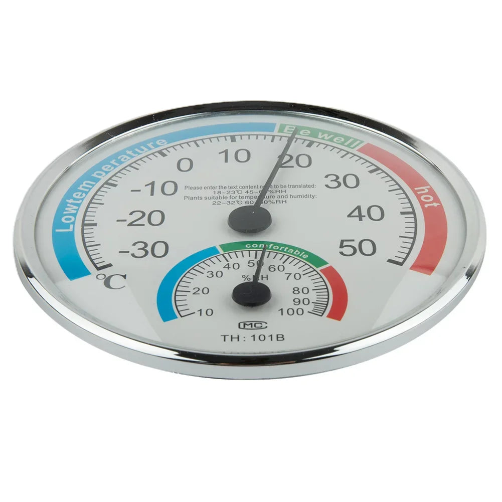 Garden Décor Thermometers Home Office -30-50° 2in1 ABS Fahrenheit/Celsius(℉/℃) Hygrometer Infinite Wall Hanging