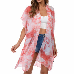 Women's Tops Boho Loose Floral Coverups Beach Swim Bikini