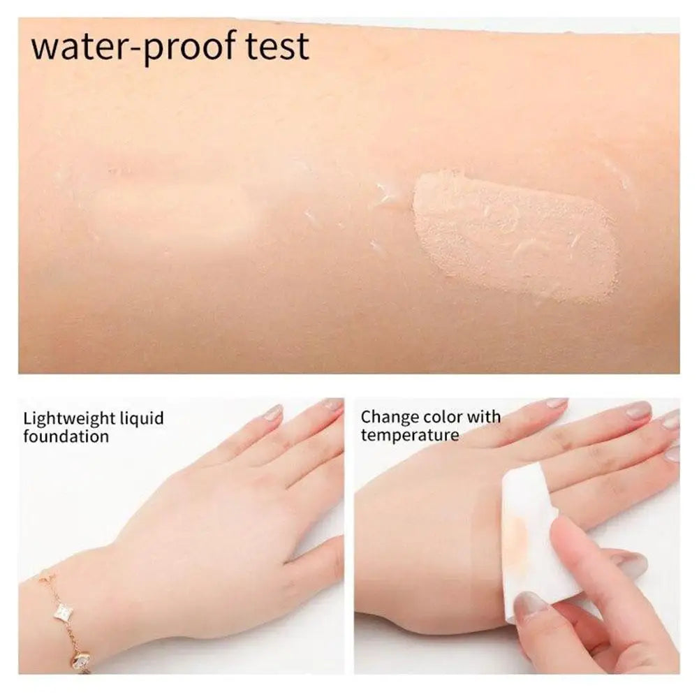 Colour Changing Mature Skin Foundation Terminaten Foundation Hydrating Waterproof Brightening Skin Tone Face Cosmetics