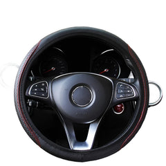 Automobile universal steering wheel cover non-slip car steering wheel cover non-slip embossed leather Car-styling