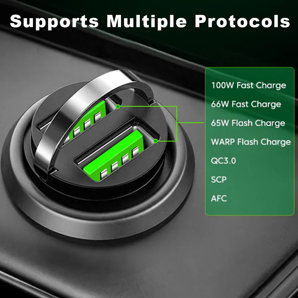 Dual Ports Mini USB Car Charger